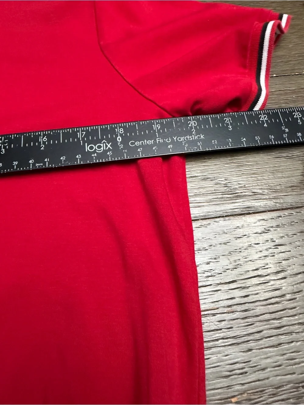 Ralph Lauren Red Polo with Navy Contrast Trim